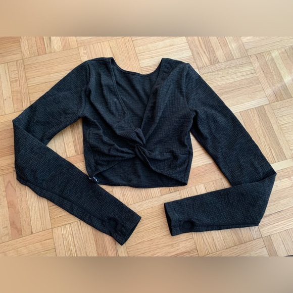 Joy Lab Women’s Bolero Shrug Activewear Longsleeve Crop w/ Thumbholes size XS - Picture 9 of 11